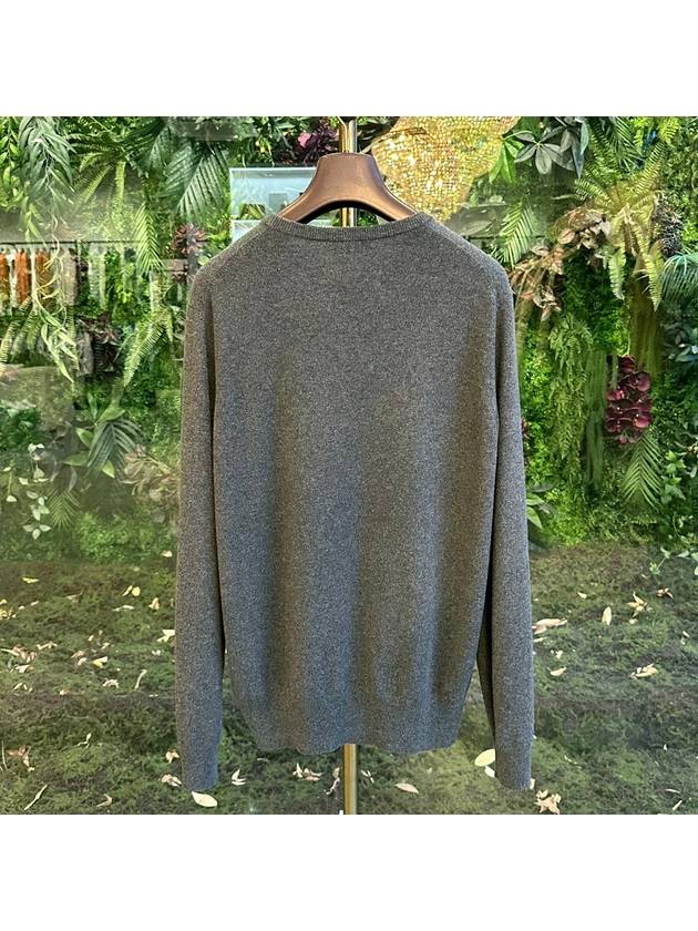 Classic Crew Neck Cashmere Knit Top Grey Melange - LORO PIANA - BALAAN 5