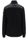 Merino Wool Padded Cardigan Black - MONCLER - BALAAN 3