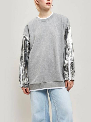 Maison Margiela 1 METALLIC SLEEVE SWEATSHIRT - MAISON MARGIELA - BALAAN 1