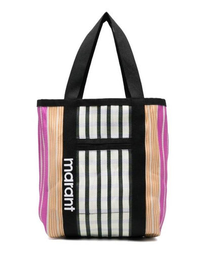 Darwen Striped Nylon Tote Bag Pink - ISABEL MARANT - BALAAN 2