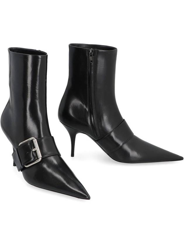 Knife Buckle Middle Boots Black - BALENCIAGA - BALAAN 4