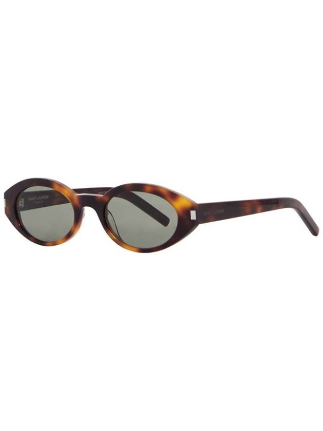 Eyewear Oval Frame Sunglasses Brown - SAINT LAURENT - BALAAN 4