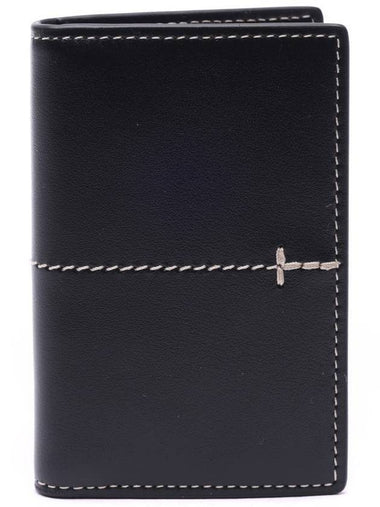 Stitch Card Wallet Black - TOD'S - BALAAN 1