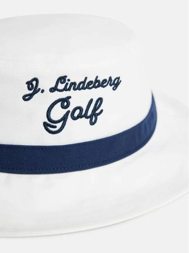 Lukas Embroidery Logo Golf Bucket Hat White - J.LINDEBERG - BALAAN 2