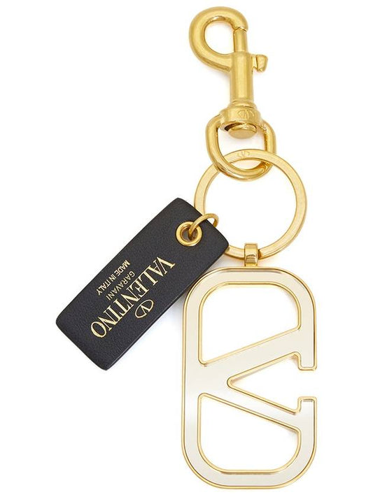 V Logo Signature Key Holder Gold - VALENTINO - BALAAN 2