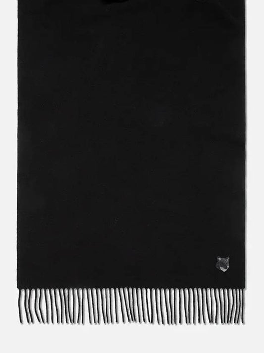 Bold Fox Head Scarf Black NM06201WA0018 P199 - MAISON KITSUNE - BALAAN 2