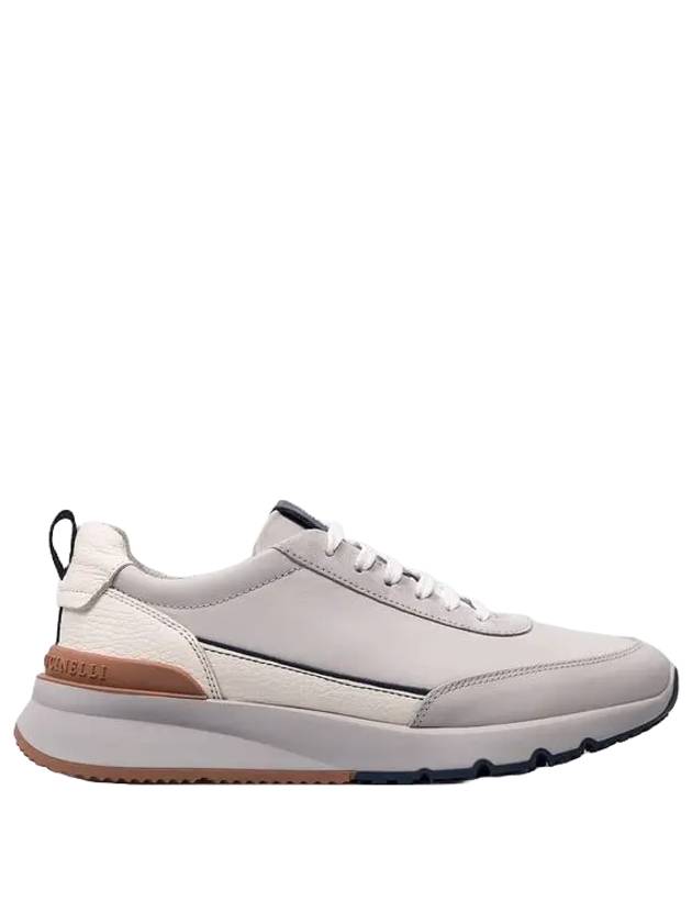 Leather Low-Top Sneakers Beige - BRUNELLO CUCINELLI - BALAAN 2