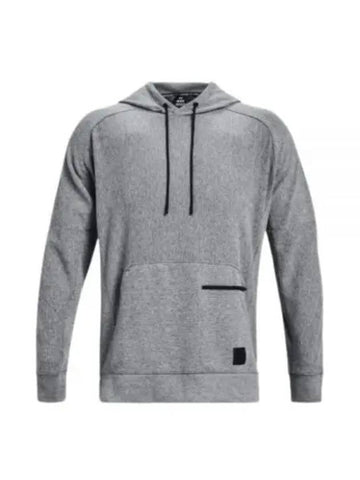 Men's UA Ottoman Fleece Hoodie Grey - UNDER ARMOUR - BALAAN 1