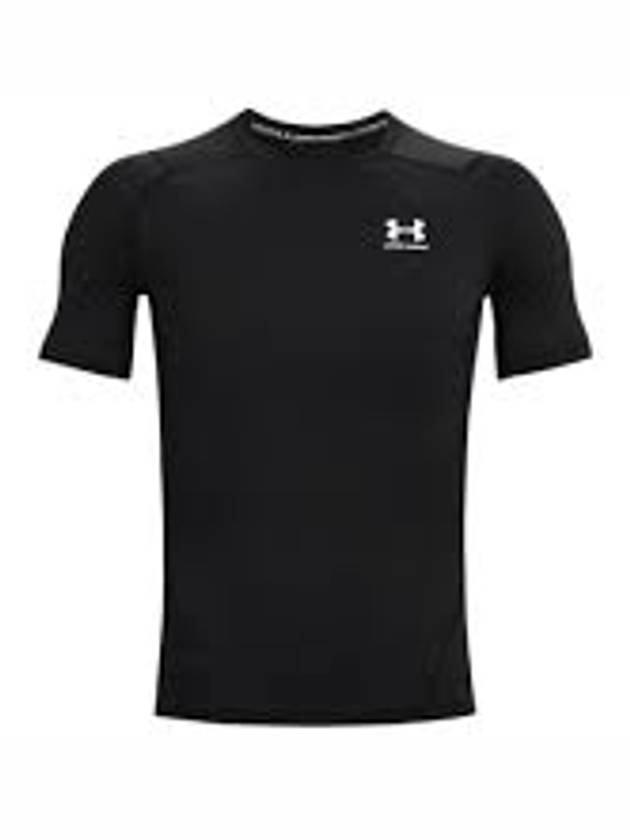 Men's Heart Gear Compression Short Sleeve T-Shirt Black - UNDER ARMOUR - BALAAN 3