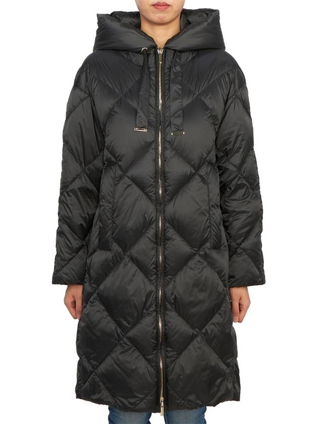 Trefe Hooded Long Padding Black - MAX MARA - BALAAN 1