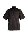 Men's Cotton Short Sleeve Shirt Black - RAF SIMONS - BALAAN.