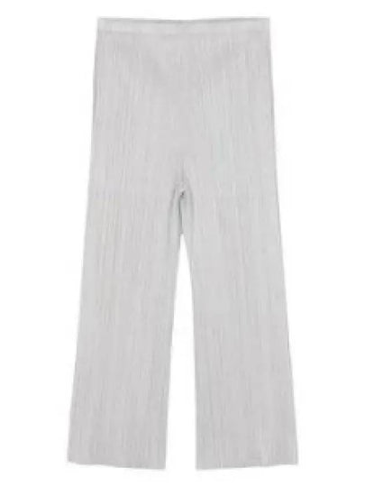 Pleated Basic Crop Pants Grey - ISSEY MIYAKE - BALAAN 2