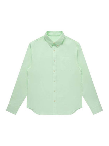 Oxford Burton Down Long Sleeve Shirt Light Green - SOLEW - BALAAN 1