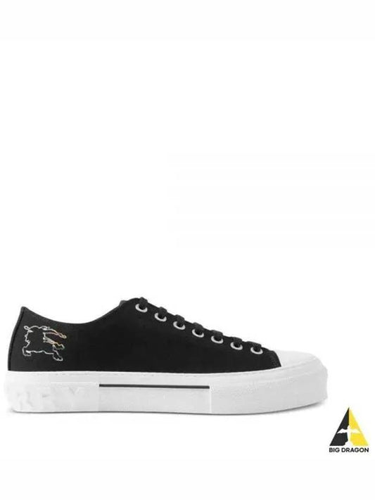 Check Ekd Cotton Low Top Sneakers Black - BURBERRY - BALAAN 2