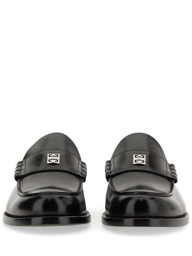 Mr G Mocassin Leather Loafers Black - GIVENCHY - BALAAN 5