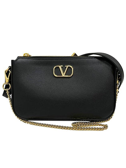 V Logo Signature Mini Shoulder Bag Black - VALENTINO - BALAAN 2