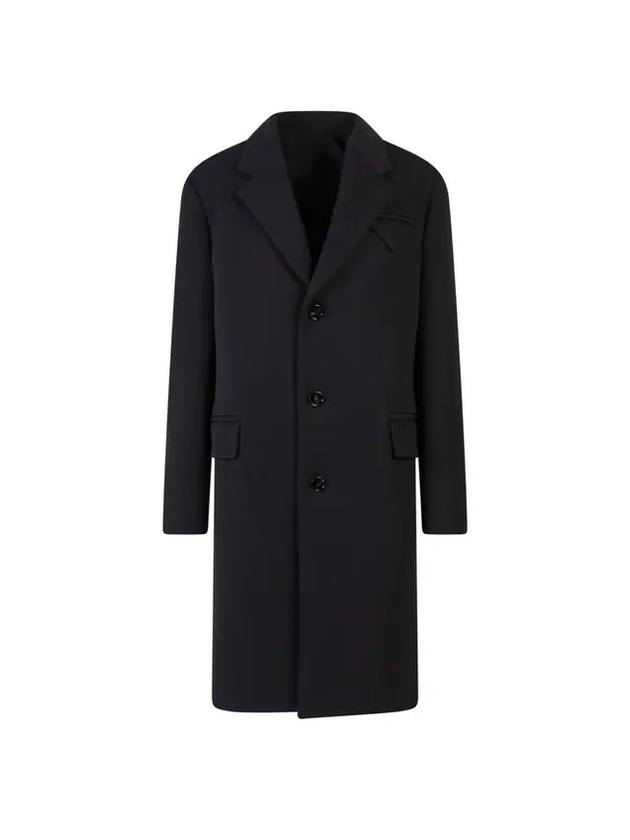 Wool Single Coat Black - BOTTEGA VENETA - BALAAN 1