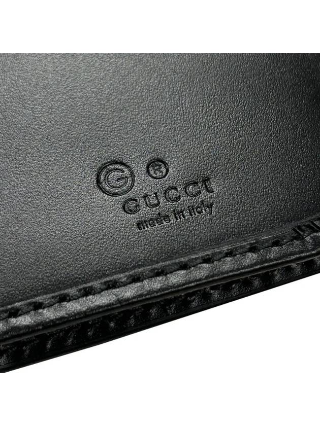 Signature GG Ssima Leather Long Wallet Black - GUCCI - BALAAN 7