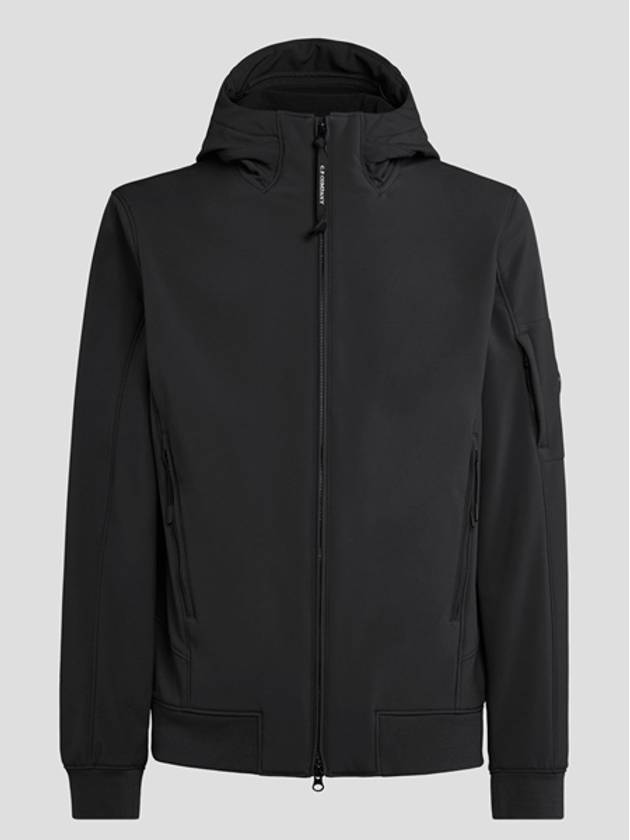 Shell-R Hooded Jacket Black - CP COMPANY - BALAAN 4