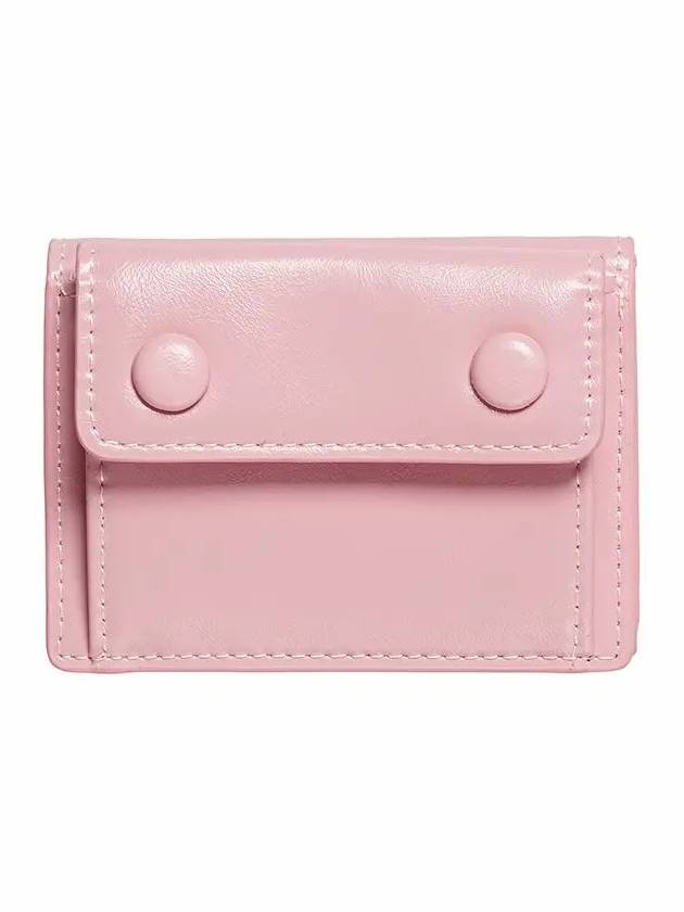 Le Mask Dot Pocket 3-fold Half Wallet Baby Pink - LE MASQUE - BALAAN 3