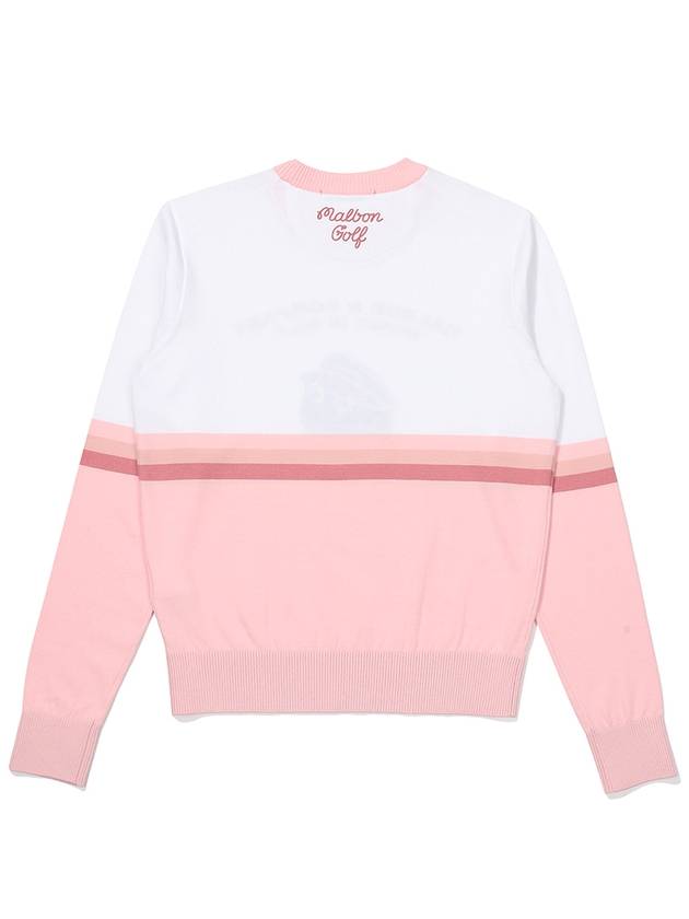 Shy Bucket Sweater PINK WOMAN M3122PKT16PNK - MALBON GOLF - BALAAN 3