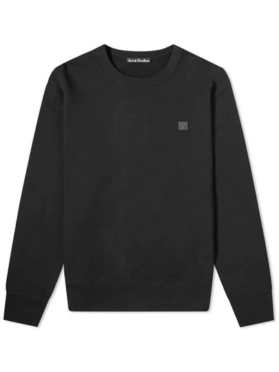 Fairview Face Patch Crew Neck Sweatshirt Black - ACNE STUDIOS - BALAAN 2