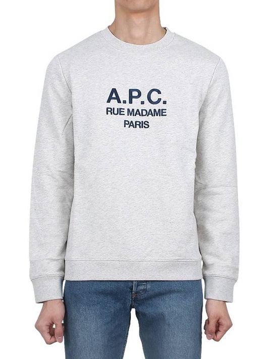 Rufus Embroidery Logo Sweatshirt Grey - A.P.C. - BALAAN 2