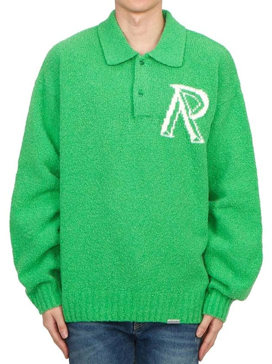 Representant Men's Collar Knit MH3014 ISLAND GREEN - REPRESENT - BALAAN 1