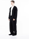 Men s M243OT01BK Dense Hachi Wool Blended Y neck Knit Cardigan Black - CHANCE'S NOI - BALAAN 6