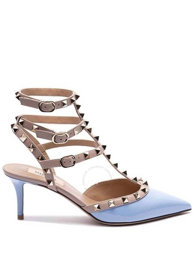 Valentino Garavani Rockstud Ankle Strap Pumps, Brand Size 37 (US Size 7) - VALENTINO - BALAAN 1