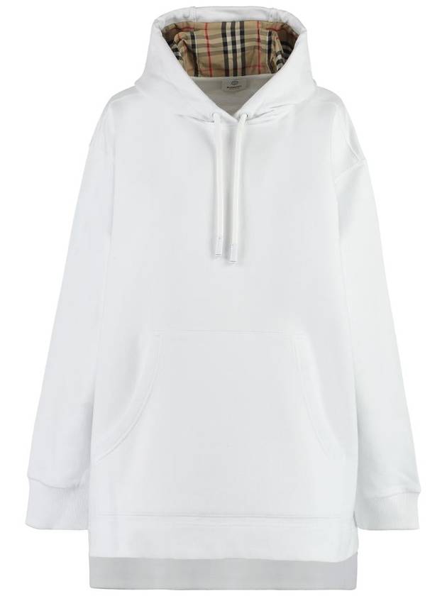 Check Overfit Hoodie White - BURBERRY - BALAAN 2