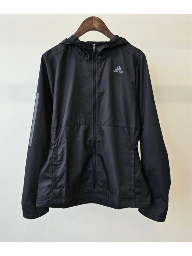 Own The Run Hoodie Windbreaker Black - ADIDAS - BALAAN 7