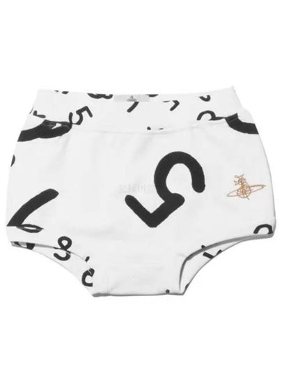 Justine Printed Fleece Shorts White - VIVIENNE WESTWOOD - BALAAN 2