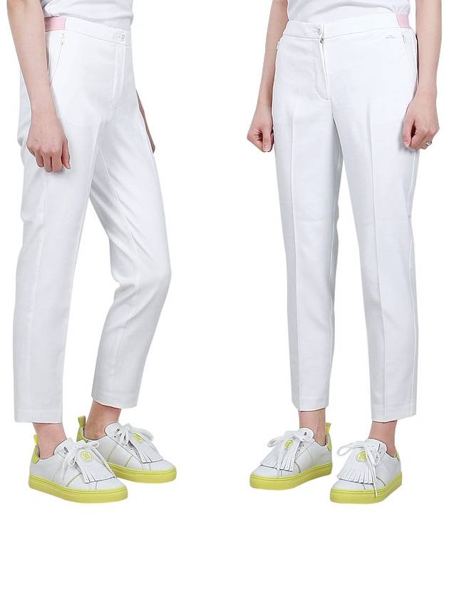 Women's Elle Stretch Straight Pants White - J.LINDEBERG - BALAAN 4