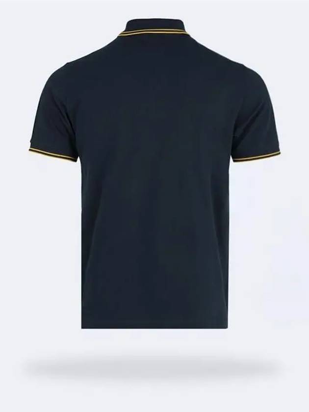 Men's Two Line Wappen Patch Short Sleeve Cotton Polo Shirt Green - STONE ISLAND - BALAAN 3
