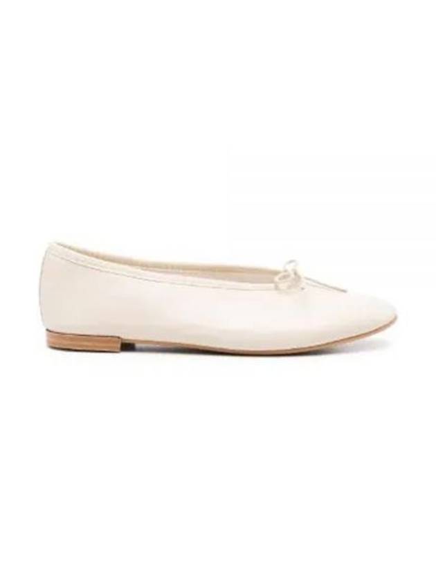 Lilouh Bow Detail Leather Flats Beige - REPETTO - BALAAN 2