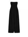 Strapless Wide Leg Jumpsuit Black - BOTTEGA VENETA - BALAAN 2