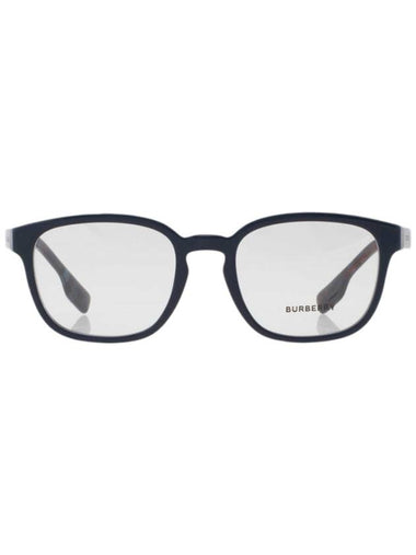 Eyewear Vintage Check Temple Square Eyeglasses Blue - BURBERRY - BALAAN 1