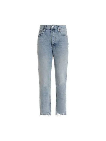 Riley Crop Denim Jeans Light Blue - AGOLDE - BALAAN 2