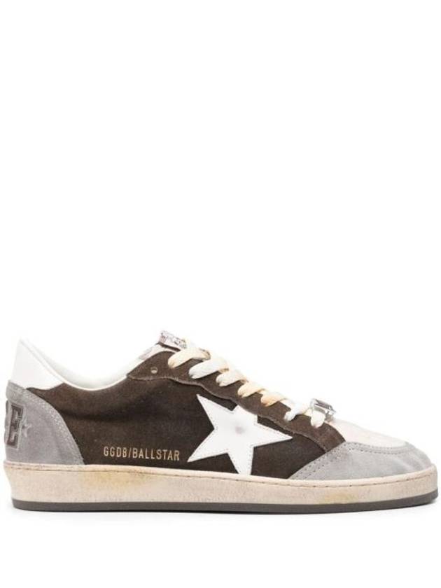 Ball Star Leather Low Top Sneakers Brown - GOLDEN GOOSE - BALAAN 2