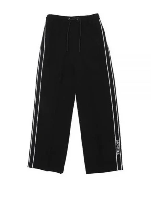 Women's Satin Track Pants Black - MONCLER - BALAAN 2