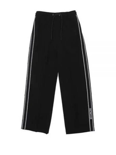 Women's Satin Track Pants Black - MONCLER - BALAAN 2