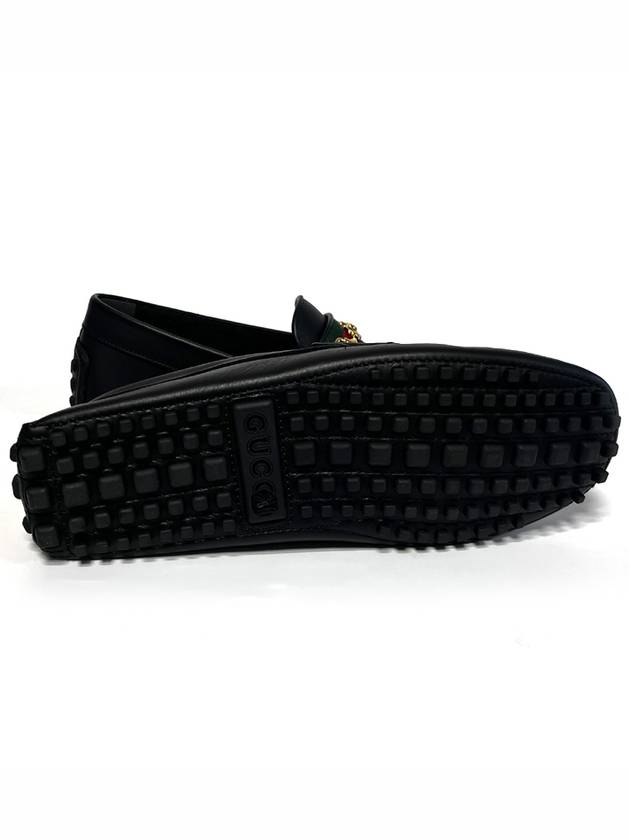 Web Horsebit Driving Shoes Black - GUCCI - BALAAN 4