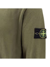 Wappen Patch Crew Neck Cotton Sweatshirt Musk Green - STONE ISLAND - BALAAN 5