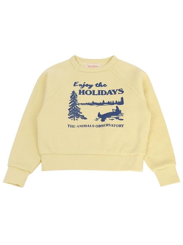 Kids brushed sweatshirt F24023 317 FO - THE ANIMALS OBSERVATORY - BALAAN 1