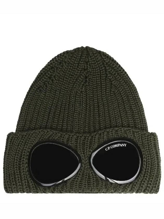 Goggles Merino Wool Beanie Khaki - CP COMPANY - BALAAN 2