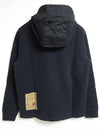 Garment Dyed One-Pocket Cotton Zip Up Hoodie Black - TEN C - BALAAN 5