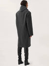 Chesterfield Breasted Wool Single Coat Grey - LEMAIRE - BALAAN 5