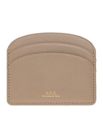 Demi Lune Card Wallet Beige - A.P.C. - BALAAN 1