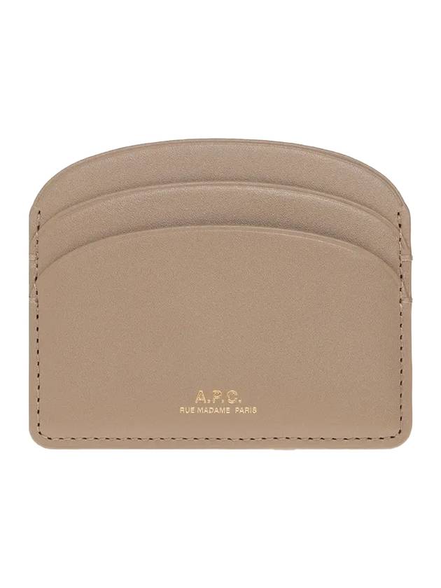 Demi Lune Card Wallet Beige - A.P.C. - BALAAN 1